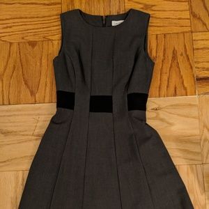 Calvin Klein gray/black sleeveless dress